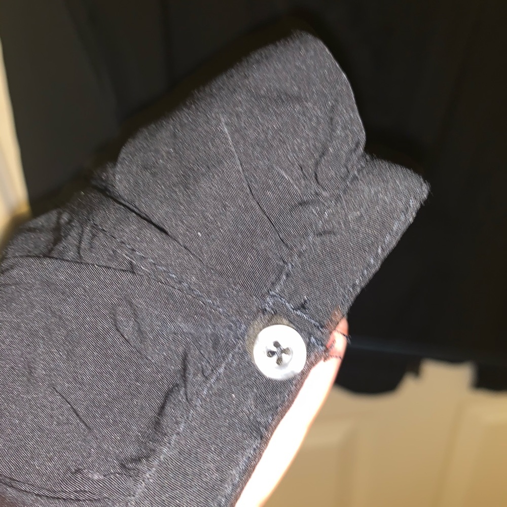 Abercrombie & Fitch Black Sateen Wrap Top w/ Lace - Picture 10 of 10